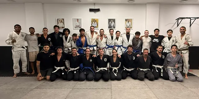 Under Pressure students on the mat